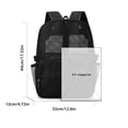thumbnail image 3 of Weebloom Mesh School Backpack For Kids Boys Girls Breathable Gym Lightweight Daily College School Large Bookbag Middle High School College Black, 3 of 9