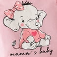 thumbnail image 5 of Baby Girl Clothes Outfit Ruffle Cartoon Elephant Romper Bowknot Print Trousers Pants Clothing Sets for Fall Winter Newborn Infant Baby Girls 0 3 6 9 12 18 Months, 5 of 6