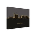 thumbnail image 2 of Michael Tompsett 'San Antonio Texas Skyline Glow II' Canvas Art, 2 of 3