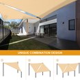 thumbnail image 3 of SOPOTUTU De Triangular Beige Para Patio Y Jardín Con Tela Impermeable Y Duradera, 3 of 7