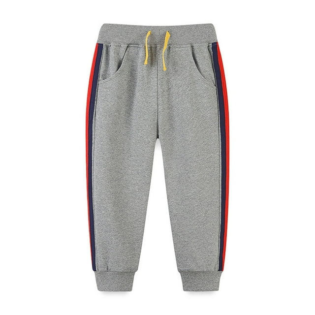 GDREDA Boys Pants Boys' Jogging Bottoms Drawstring Elastic Sweatpants Training Trousers For Sports And Leisure
