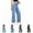 Light Blue, variant on Straight Leg Jeans for Women High Waisted Stretch Denim Pants with Pocket, Fashion Casual Elastic Waist Slim Fit Jean