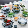 thumbnail image 5 of Glass Food Storage Containers with Lids, 24-Piece Glass Meal Prep Containers Set - Airtight Lunch Containers, Microwave, Oven, Freezer and Dishwasher Friendly, 5 of 7