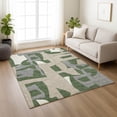 thumbnail image 6 of Addison Rugs Chantille Indoor/Outdoor Transitional Geometric Olive Machine Washable Rectangle Rug, 5' x 7'6", 6 of 8