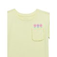 thumbnail image 2 of 365 Kids by Garanimals Girls Pocket Tee with Short Sleeves, Sizes 4-10, 2 of 3