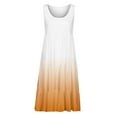 thumbnail image 4 of Iyufng Summer Dresses Casual Round Neck Beach Sun Dresses Sleeveless Printed Tank Dress S-XXL, 4 of 5