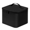 thumbnail image 1 of Bolsa térmica térmica, porta helados, bolso negro, bolsa para calentar comida para postres, comestibles, trabajo, entrega de comida, comida para lleva, 1 of 9