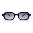 thumbnail image 4 of Hipster Narrow Oval Hustler Pop Color Lens Mid Temple Sunglasses Black - Purple, 4 of 8