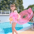 thumbnail image 5 of Anillo de natación de pato transparente para niños, círculo de natación inflable para bebés, actividades acuáticas divertidas para niños, 5 of 5