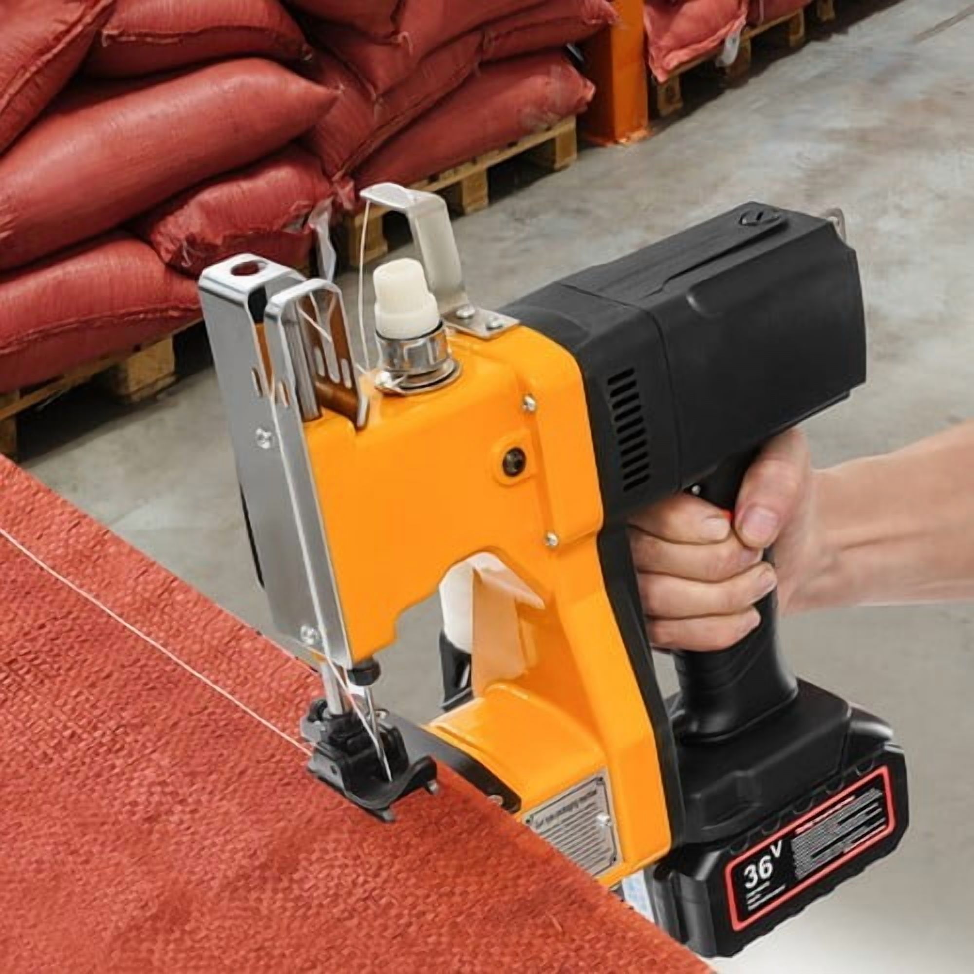 Electric Bag Stitching Closer Portable Wireless Sack Seal Sewing Machine Kit for Chemical Industry