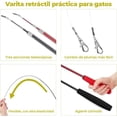thumbnail image 4 of Wolfi Juguete para Gatos Varita con Plumas Interactivo Retráctil Interior Perseguir Ejercicio, 4 of 6