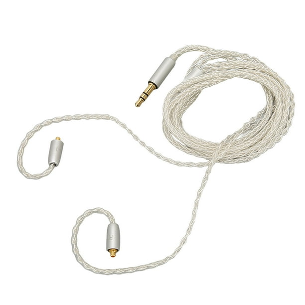 Cable De Auriculares De Cobre Chapado En Plata, Cable De Auriculares De 47,2 Pulgadas De Largo, Moderno Y Elegante, Con Menor Ruido Para ES20 Para SE315