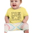 thumbnail image 1 of Set Of Cats And Doodles T-Shirt Infant -Image by Shutterstock,  6 Months, 1 of 4
