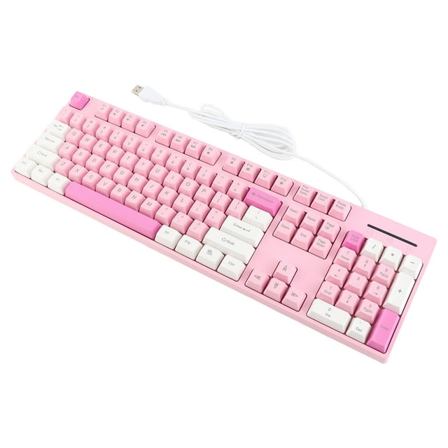 Mechanical Gaming Keyboard, 104 Keys USB Wired Computer Keyboard, Plug and Play, Compact Keyboard for XP 7 8 10 11 for OS X