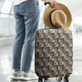 thumbnail image 2 of Multicolor Bigfoot and Checkerboard Pattern Luggage Cover Fashion Suitcase Cover Baggage Covers Fit 25-28 Inch Luggage (Go Travel), 2 of 5