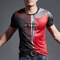 thumbnail image 4 of Camisetas para hombre, ropa de calle, camisetas para hombre, venta al por mayor, lisas, a rayas, hip hop, tallas grandes, alfabeto, Y2k, elegantes, para fiestas, informales, 4 of 5