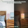 thumbnail image 4 of Yayeee Table Lamp for Bedroom Nightstand LED Portable Bedside Warm Light, Light Blue Stripes, 4 of 7