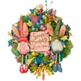 thumbnail image 1 of JHIJHOO Easter Rabbit Wreath Decor for Front Door, Easter Bunny Wreath Door Decorations Bunny Butt and Ears Wreath,Rabbit Wreath Easter Bunny Decor Outdoor Easter Decorations G, 1 of 6