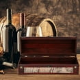 thumbnail image 1 of Wooden Wine Storage Box, Flip Up Type Lid Single Bottle Wine Box, Single Bottle For Wine Enthusiast Delicate Gift, 1 of 8