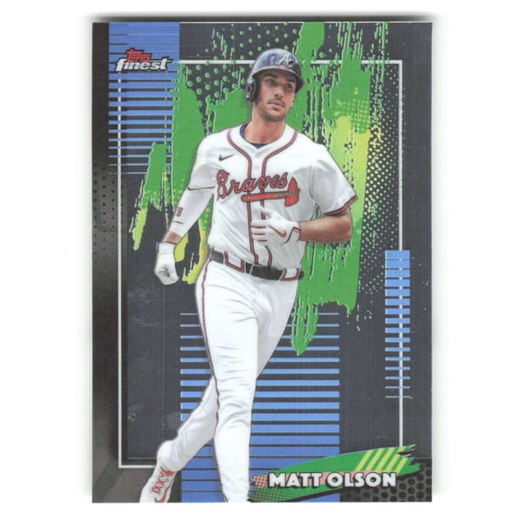 2026 Topps Finest #28 Matt Olson Atlanta Braves MLB Baseball Base Trading Card