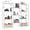 white, variant on CONCETTA Triple 4-Tier Bookshelf with 11 Open Display Shelves, Adjustable Storage Bookcase for Home & Office, Sturdy Steel Frame and Wood Construction, Anti-Tip and Adjustable Feet, White