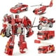 thumbnail image 2 of Figura de acción de TransFormers 5 en 1 para niños, Robot transFormable de 40CM, modelo de coche, escalera, camión de bomberos, ingeniería, 2 of 4
