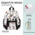 thumbnail image 5 of Chihuahua and Yarn Ball White Pattern Backpack for School, Cute School Bag with Adjustable Shoulder Straps and Padded Back, 15"x11.42"x5.5", 5 of 5
