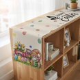 thumbnail image 6 of Spring Easter Gnomes Table Runner, Red Truck Colorful Eggs Botanical Washable Cotton Linen Table Runners 90 Inches Long, Dresser Scarf Runner for Dining/Coffee/Kitchen/Hallway Tables 13''x90'', 6 of 9
