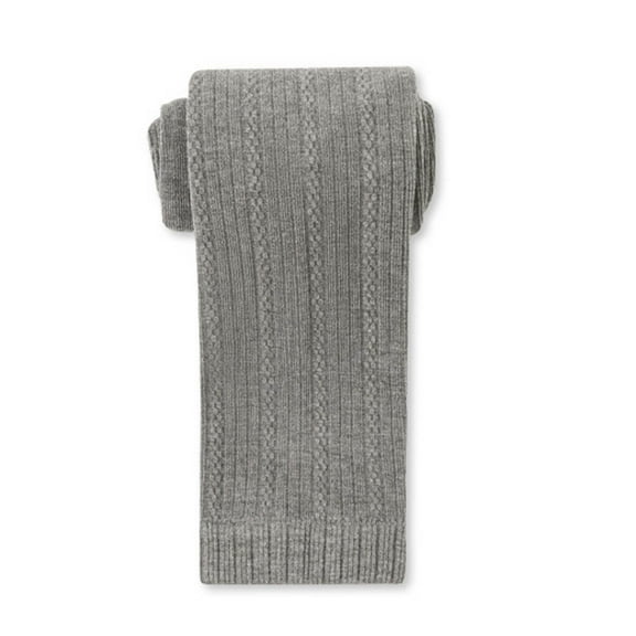 Girls Thick Knit Tights Kids Cotton Solid Stretch Leggings Fall Winter Warm Cozy Tights Uniform Warm Cute Footless Pants Girls Office Pants Gray 9-12Y