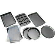 Mainstays 8-Piece Bakeware Basics Set, Grey