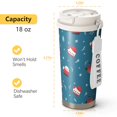 thumbnail image 4 of Christmas 18oz Double Drinking Coffee Mug – Vacuum Insulated Stainless Steel Travel Cup with Leakproof Lid, 316 Steel Thermos Tumbler for Hot & Cold Beverages, 4 of 7
