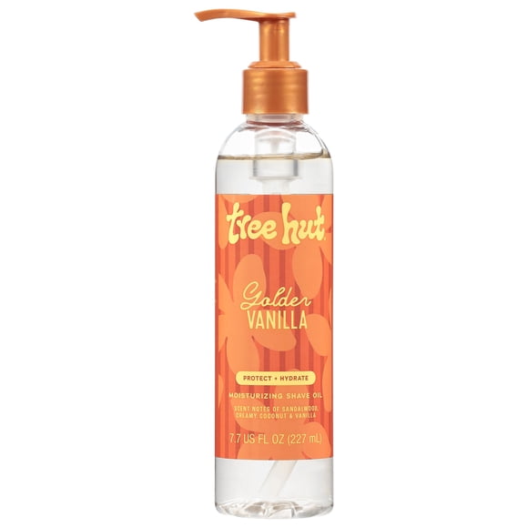 Aceite de afeitar Tree Hut Golden Vanilla con manteca de karité 230 ml
