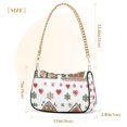 thumbnail image 3 of FORMRS Womens Shoulder Bag with Chain Strap Clutch Purse Cute Tote Handbag, Brown Nordic Christmas, 3 of 7