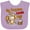 Lavender, variant on Inktastic My Grandma Loves Me Monkey Boys or Girls Baby Bib