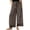 Coffee, variant on Lace Wide Leg Pants for Women 2026 Spring Summer Cropped Lightweight Casual Pants with Pockets