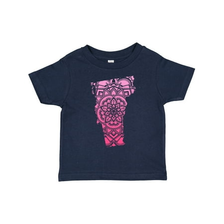 

Inktastic Vermont Silhouette Mandala Gift Toddler Boy or Toddler Girl T-Shirt