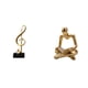thumbnail image 1 of Figura decorativa de pensador abstracto, figura de escritorio, escultura de nota musical, figura humana decorativa hecha de resina, adecuada para escr, 1 of 8
