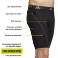 thumbnail image 2 of Calzoncillos tipo bóxer adidas Performance Mesh Long, paquete de 3, 2 of 6