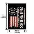thumbnail image 3 of America 250 Garden Flag,USA 250th years Anniversary Patriotic Banner Double-Sided with Stripe Design, 1776-2026 Commemorative, 12 x 18 Inch, 3 of 6