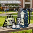 thumbnail image 2 of Kuiaobaty Astronaut Print Clear Backpack Set for Boys Soccer Ball Print Backpack and Lunch Bag Set with Cup Holder Lightweight Clear Bookbag and Pencil Case for School, 2 of 5