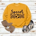 thumbnail image 4 of Arlun Soccer Mom Sweatshirts for Women Crewneck Long Sleeve Casual Pullover Tops Hoodless Vintage Soccer Graphic Sports Sweatshirts 2025 Stylish Leisure Outfits Yellow XL, 4 of 4