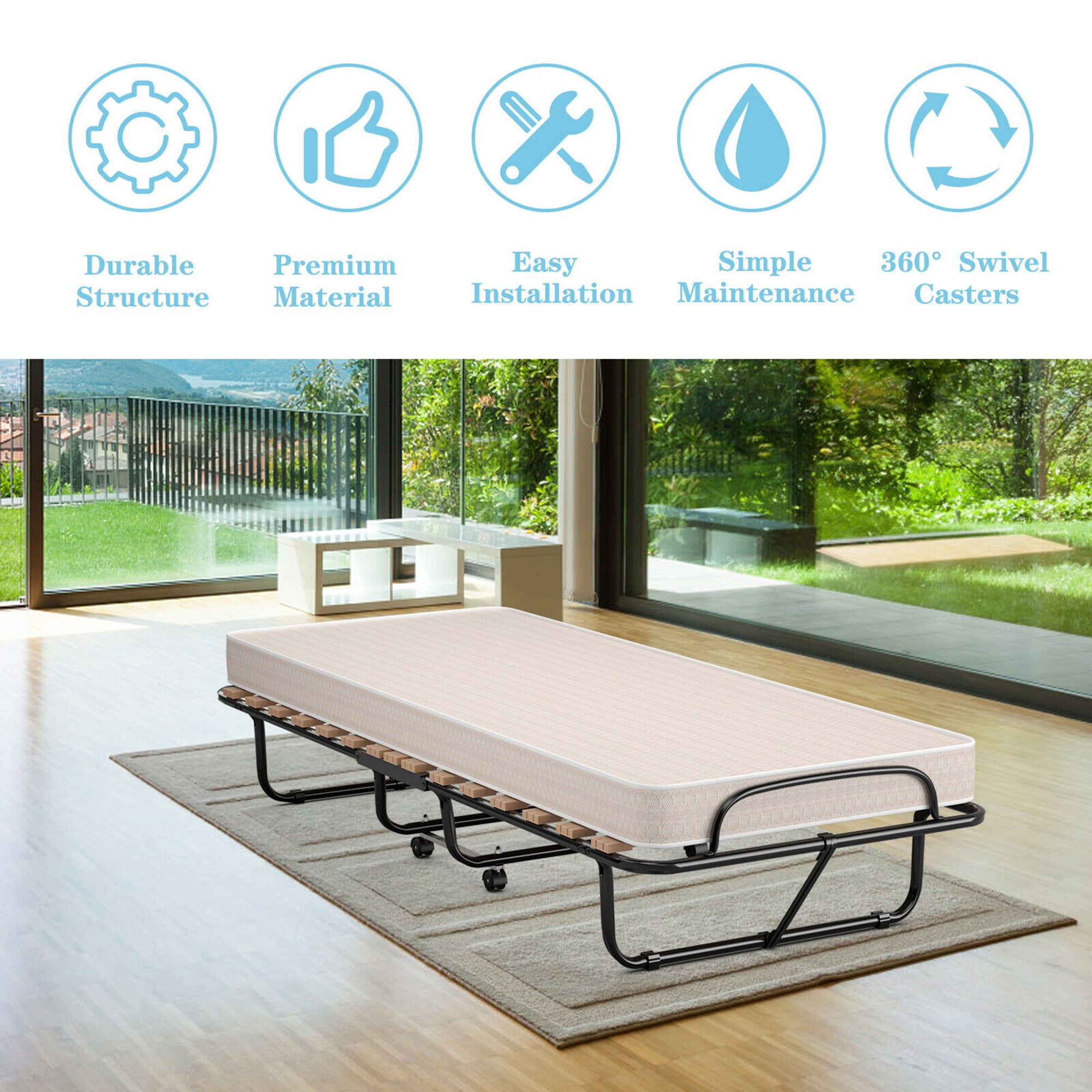 Easy foldable bed deals