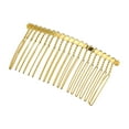 thumbnail image 4 of Unique Bargains 4 Pcs No Slip Hair Side Combs Accessories Metal 3" Gold, 4 of 6