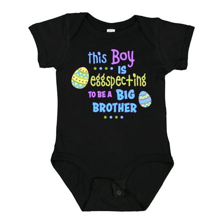 

Inktastic This Boy is Eggspecting to Be a Brother Gift Baby Boy Bodysuit