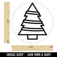 thumbnail image 2 of Christmas Tree with Garland Ribbon Self-Inking Rubber Stamp Ink Stamper - UV Ink - Mini 1/2 Inch, 2 of 7