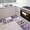 Purple, variant on Floral Kitchen Mats Set of 2, Farmhouse Modern Woodgrain Kitchen Mats for Floor Area Runner Rugs Lavender Purple Kitchen Decor Accessories Stuff, 17x30 and 17x47 Inches, Purple Watercolor Flower