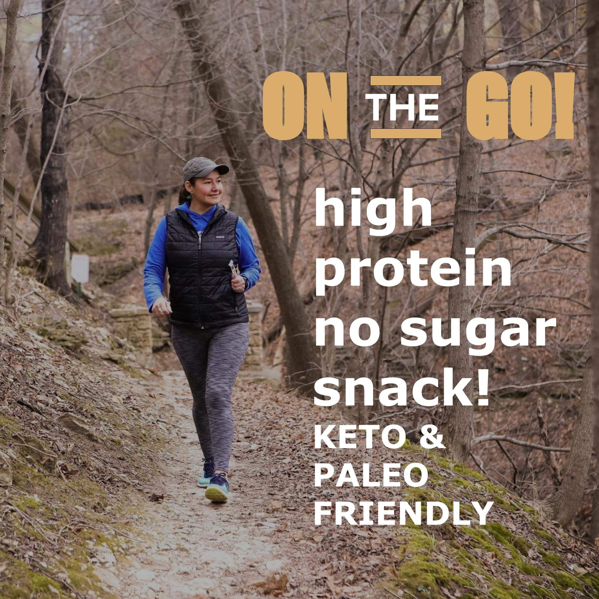 Garlic, Sogo Snacks Iowa Smoked, No Sugar, 100% Grass-fed/finished, Non-GMO Beef Sticks. No Added Nitrates, Gluten, Soy, MSG, Dairy, or Nuts. Keto, Paleo Friendly (Garlic-ISR, 1-oz, 48 Cnt)