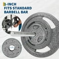thumbnail image 6 of Shininglove 4-Pack 2.5LB Cast Iron Weight Plates Set (1-Inch), Anti-Rust Coated Gym Plates for Home & Strength Training, 6 of 7