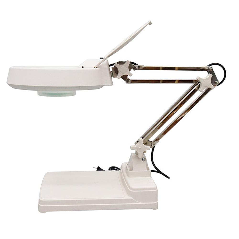 20X Table Magnifier Lamp Bench-top Magnifier Lamp LED Lamp Light Magnifier for Reading and Working 110V
