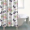 thumbnail image 4 of Pioneer Flower Floral Print Pattern Shower Curtain 84"x72", Bathroom Decorative Shower Curtain Set with 12 Hooks, Waterproof Washable, 4 of 6